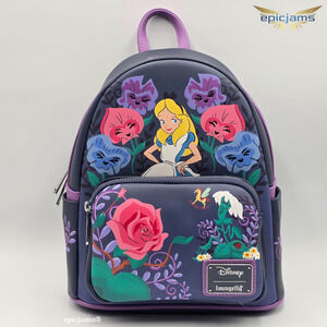 Loungefly Disney Alice in Wonderland Alice & Flowers Mini Backpack